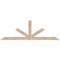 Ekena Millwork Saratoga Smooth Timber Gable Bracket, Douglas Fir, 72"W x 24"H x 1 1/2"D x 3 1/2"F, 8/12 Pitch GBW072X24X0204SAR00SDF - alternate 1